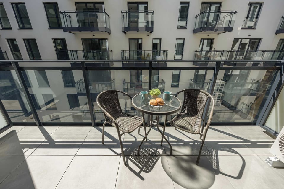 Balcony perfect for drinking coffee or tea.
