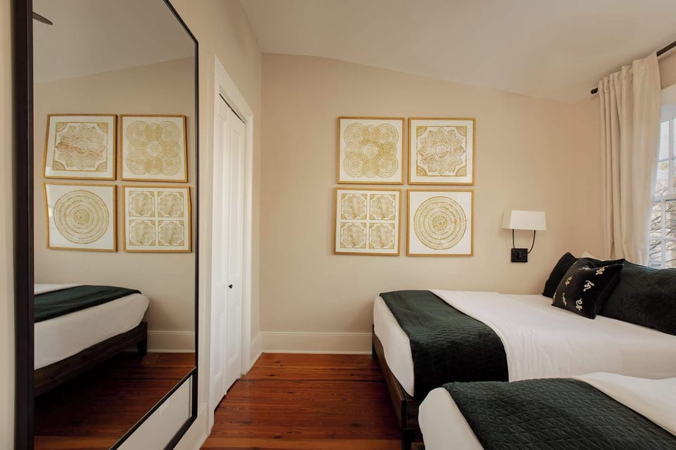 Bedroom 2 | Two Full Beds | Upper Level | Hallway Access