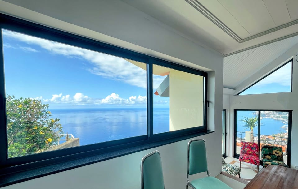 Living- Dining area with ocean views