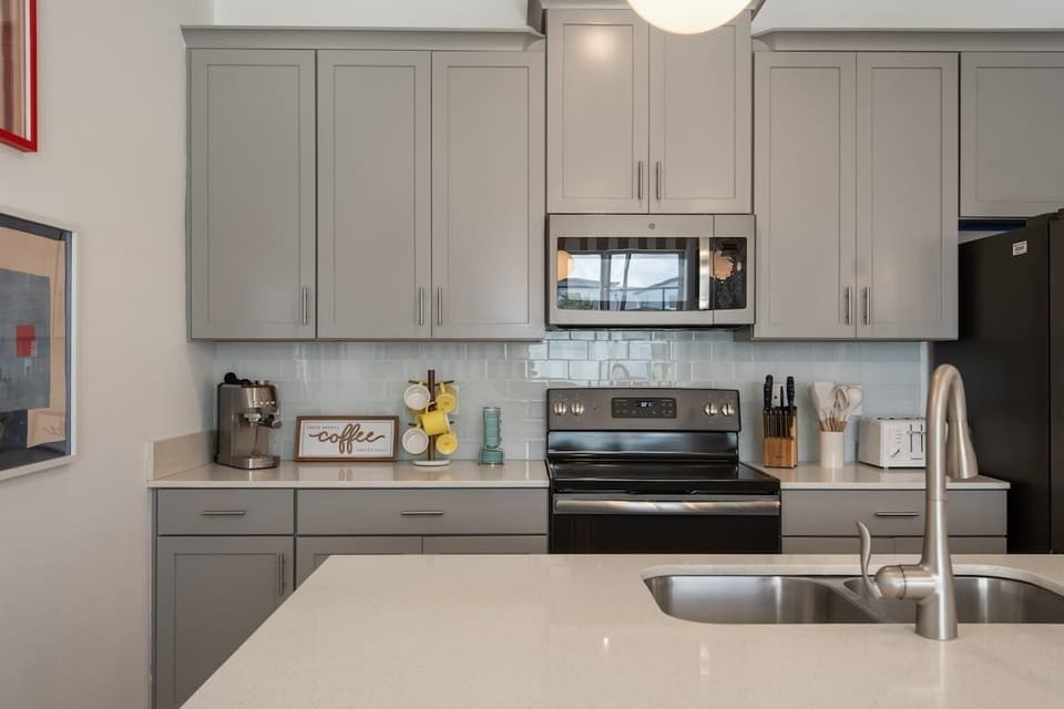 Whether you want to prepare home-cooked meals or simply enjoy a cup of coffee, this kitchen will provide everything you need to make your Disney stay a truly magical and memorable experience