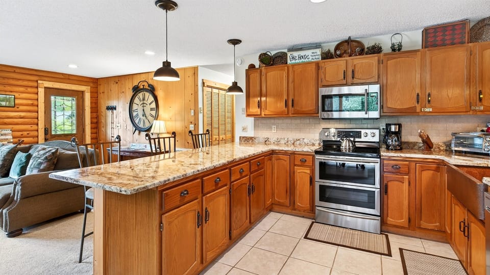 3 stools at the kitchen counter