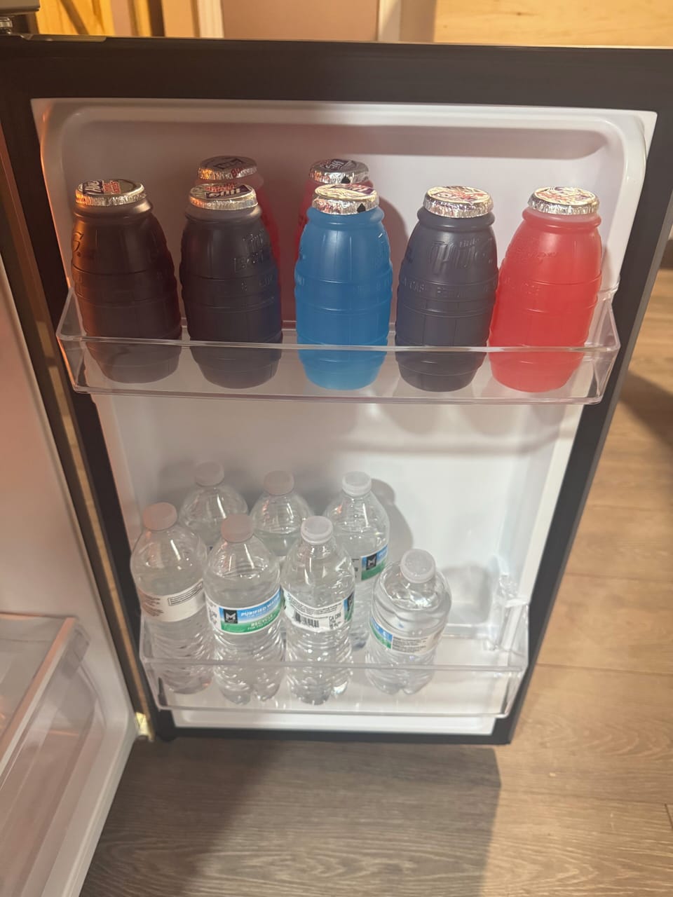 Juice and water provided