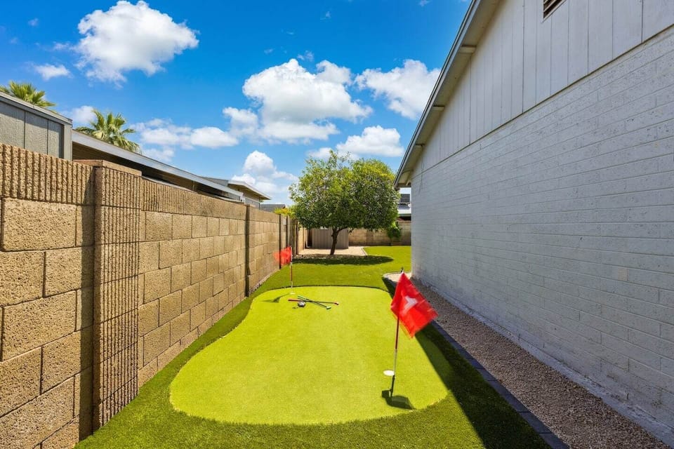 Practice your putt—birdie bragging rights await on this private green!