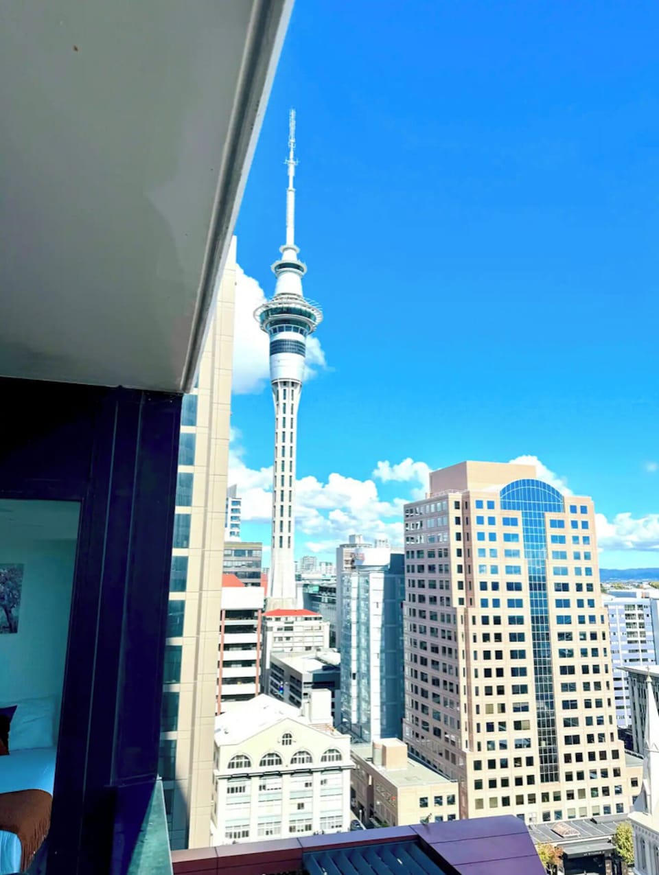 Skytower View from the balcony.