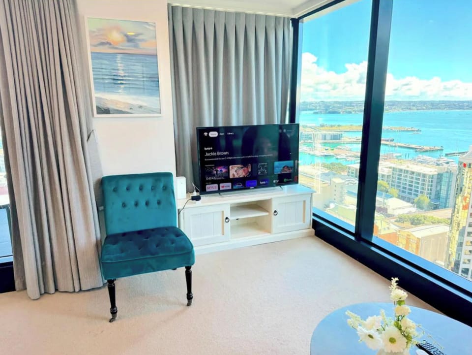 TV and living room views. 