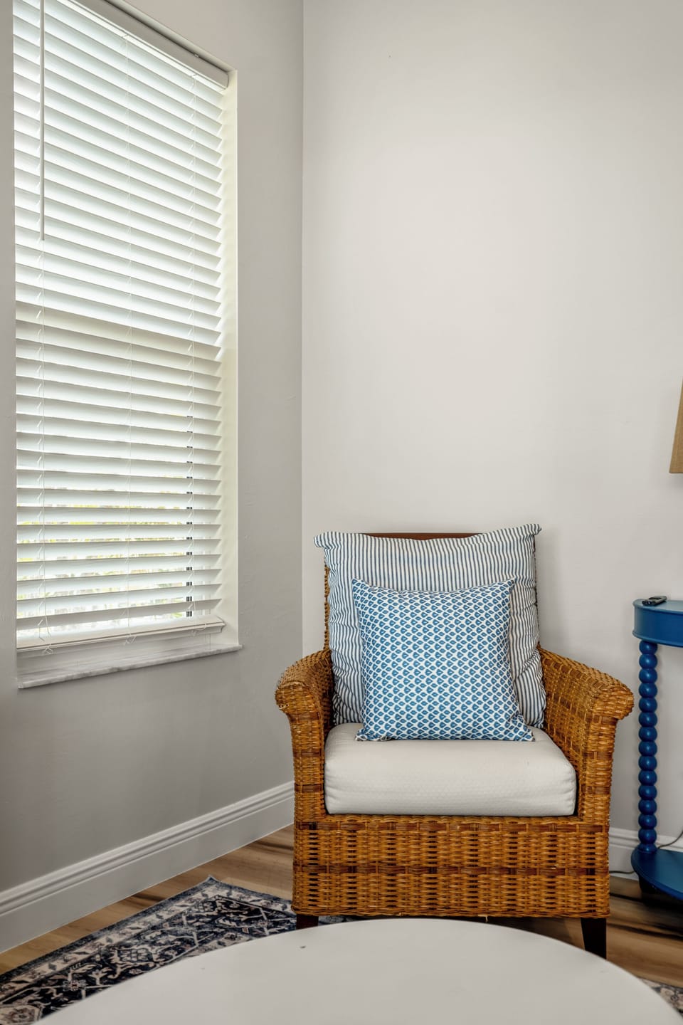 Comfortable living room area with a cozy couch and chairs—perfect for relaxing.
