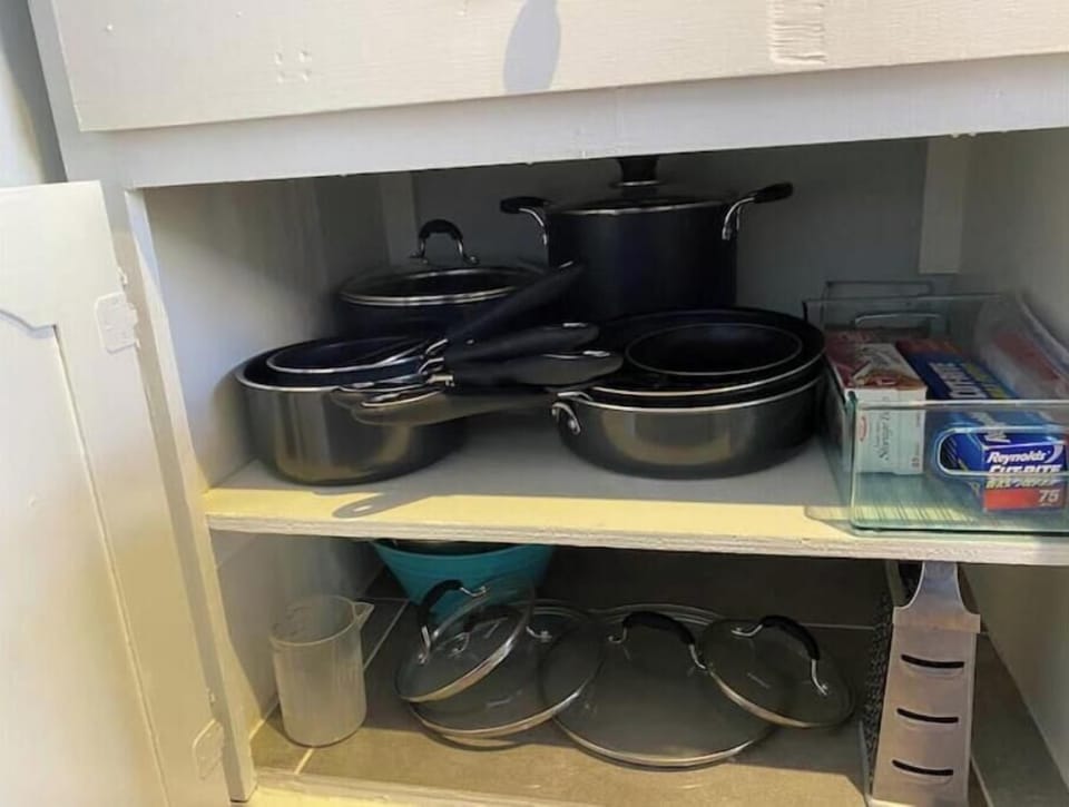 Stocked kitchen utensils