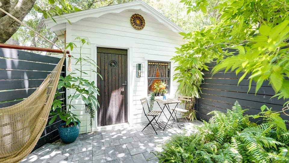 Check-in is a breeze—just enter your unique code on the smart lock and step into your private garden escape. No keys, no hassle, just seamless access to your relaxing retreat.