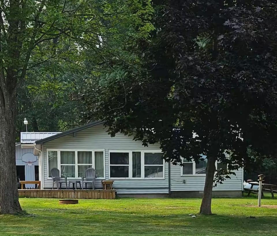 Front of House with deck