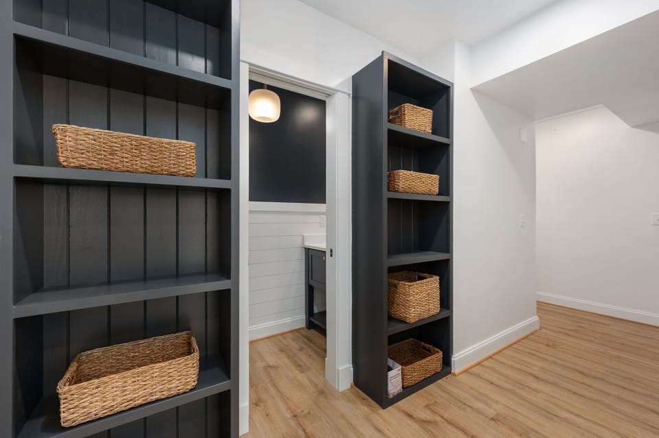Half Bath on First Level with Easy Access to Pool and Backyard