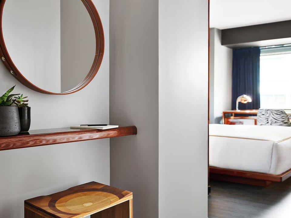 Arrive smoothly with a chic entry nook for essentials.
