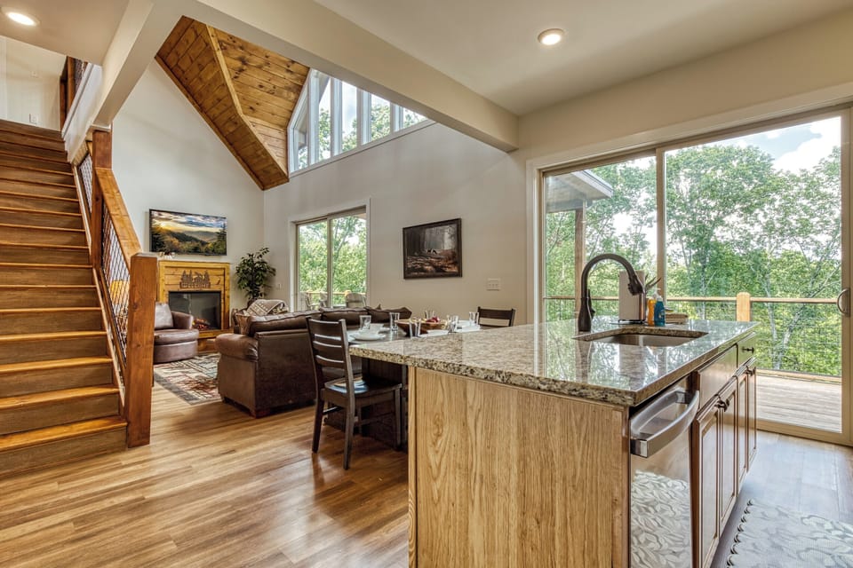 A bright and airy living room filled with natural sunlight for a cheerful atmosphere.
