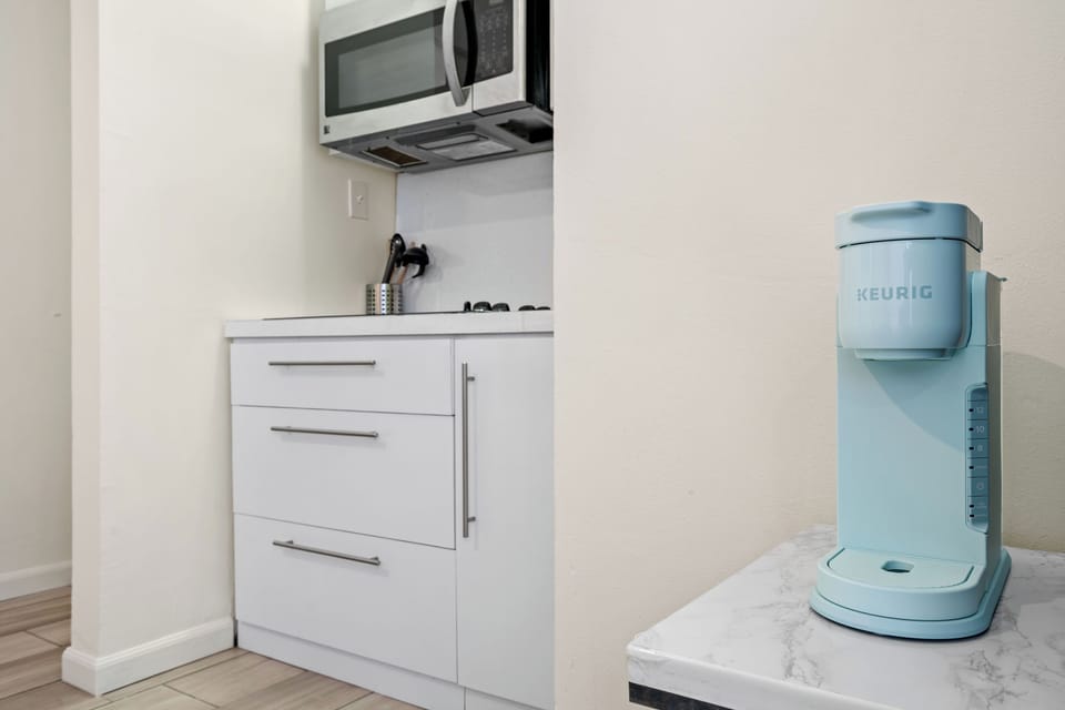 The scent of delicious food fills the air. The kitchen is ready for your meals.

