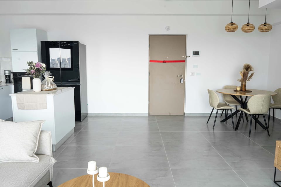 Compact dining area offers an intimate place for breakfasts, takeout dinners, or planning the day.