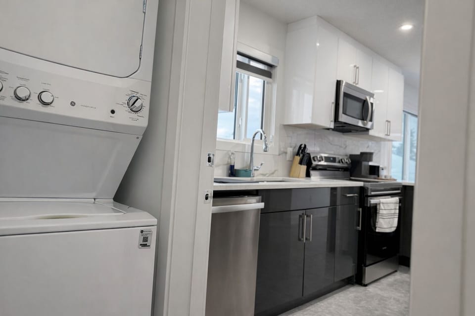 Convenient in-unit washer and dryer available for guests.