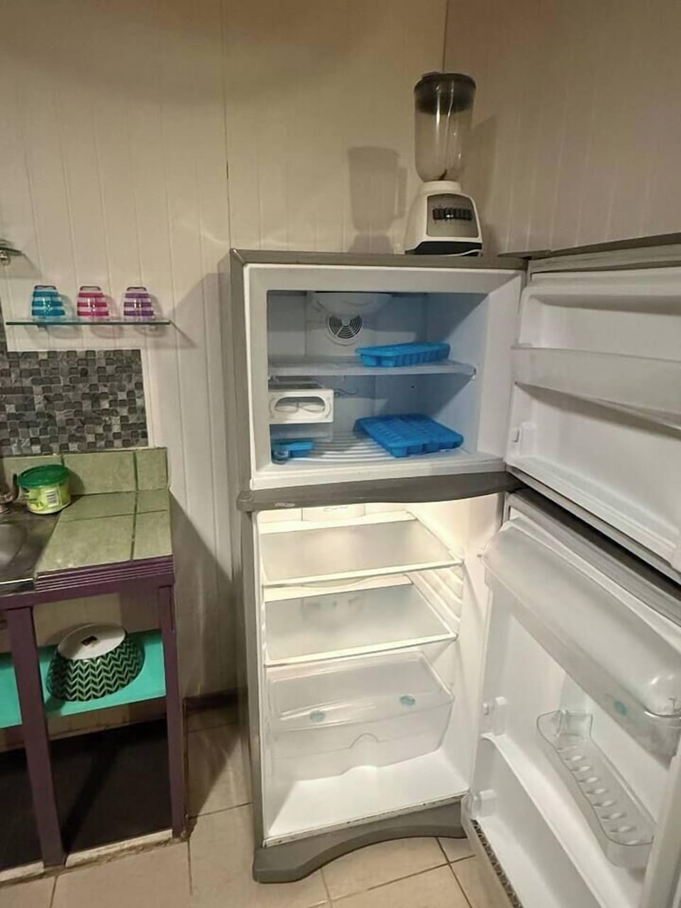 Full size refrigerator for your convenience. 