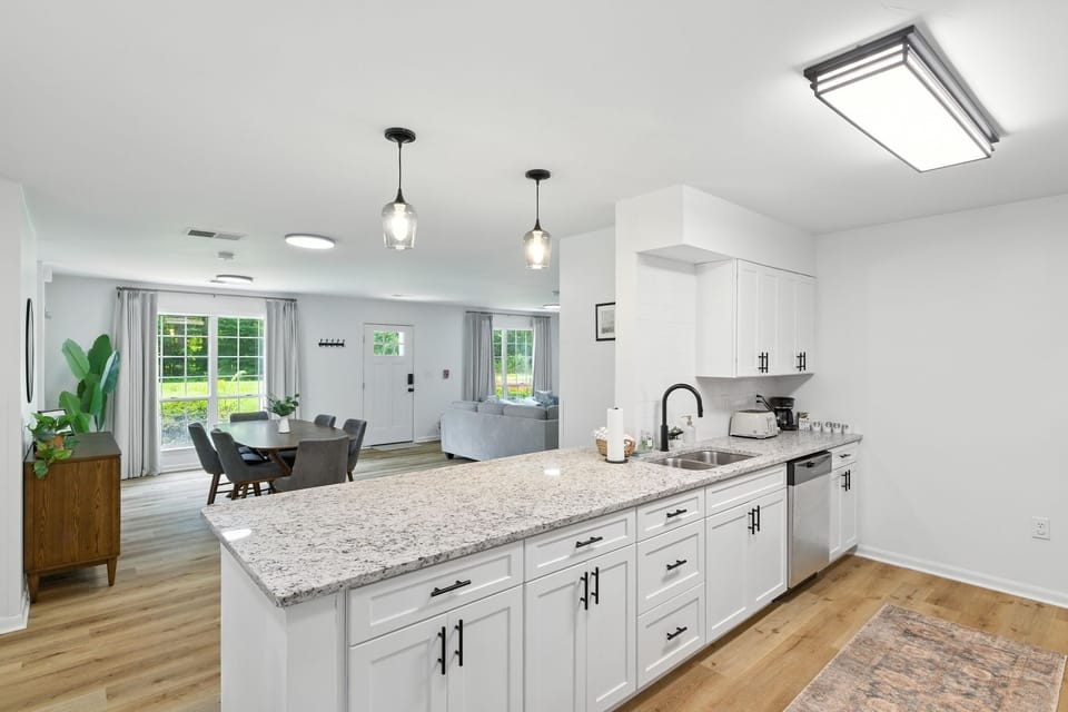 Indoors, Kitchen, Lamp, Sink, Home Decor