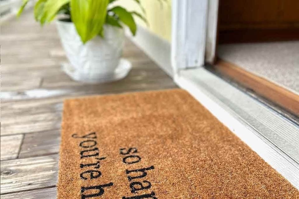 Surf city swell front door detail airbnb