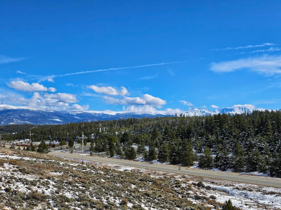 Beautiful views of snow-covered mountains!