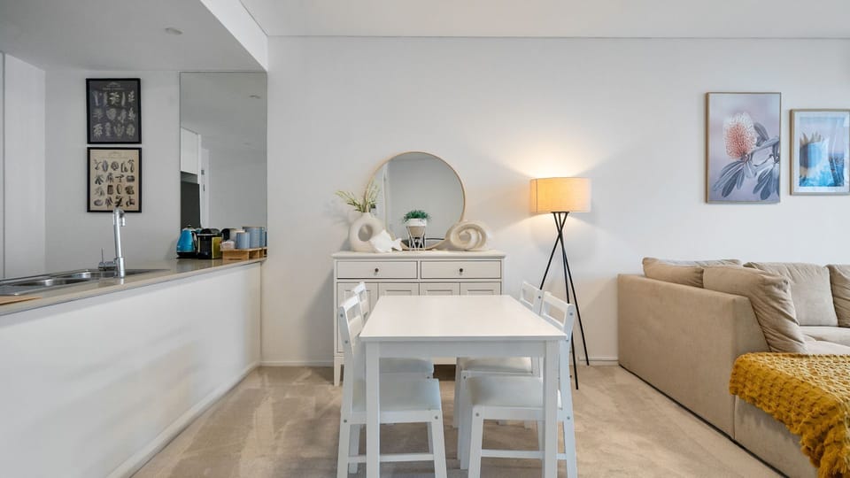 Dining setup within the open-plan living space.