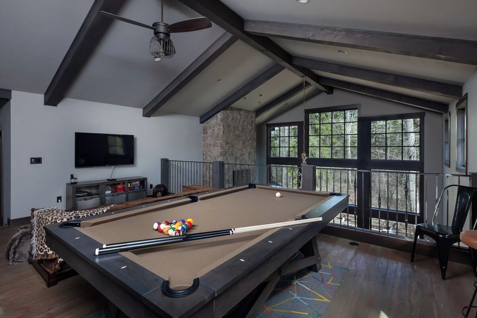 Challenge friends to a lively pool game in the loft lounge.