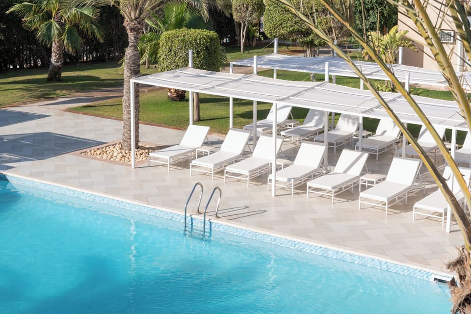 Stretch out on sleek loungers with plenty of sunny space.