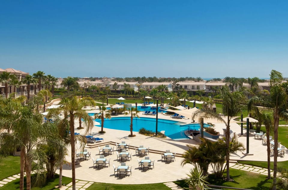 Soak up the spacious pool complex with shaded lounging areas.