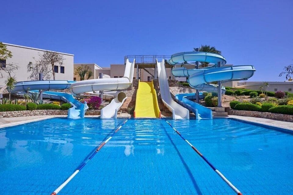 Race down thrilling waterslides, then splash into cool blue water.