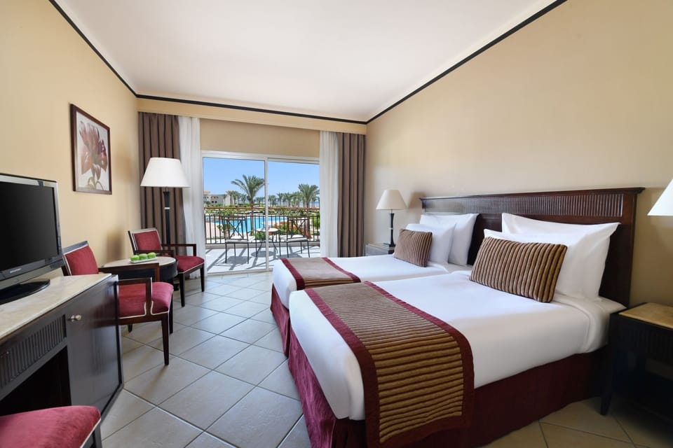 Stretch out in a spacious room with inviting outdoor scenery.
