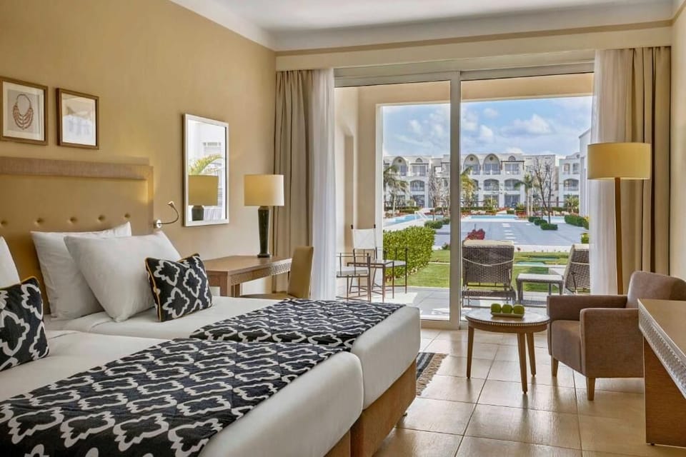 Unwind with garden views and a cozy in-room lounge.