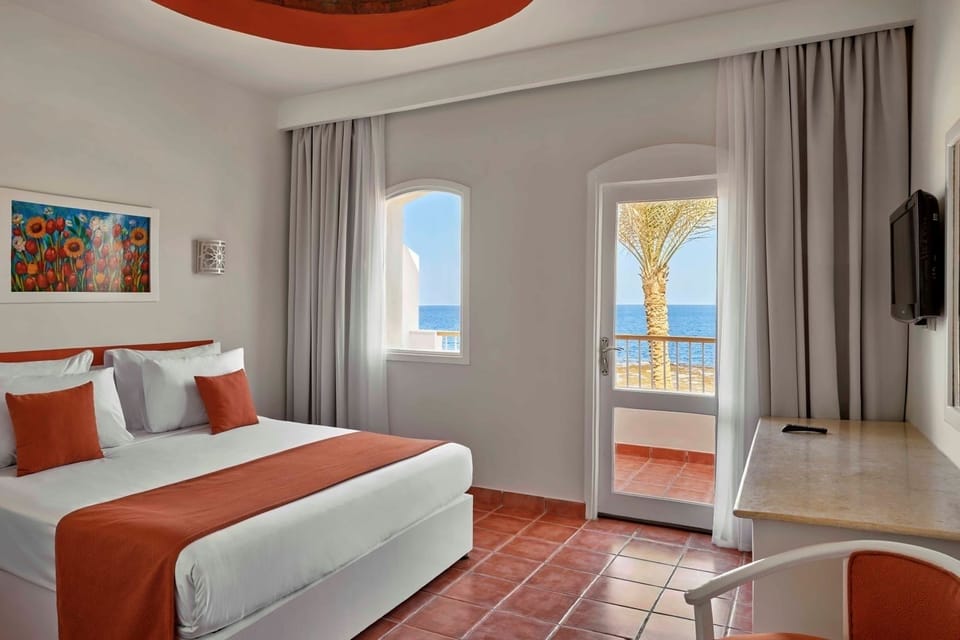Sip coffee as ocean breezes drift through the balcony door.