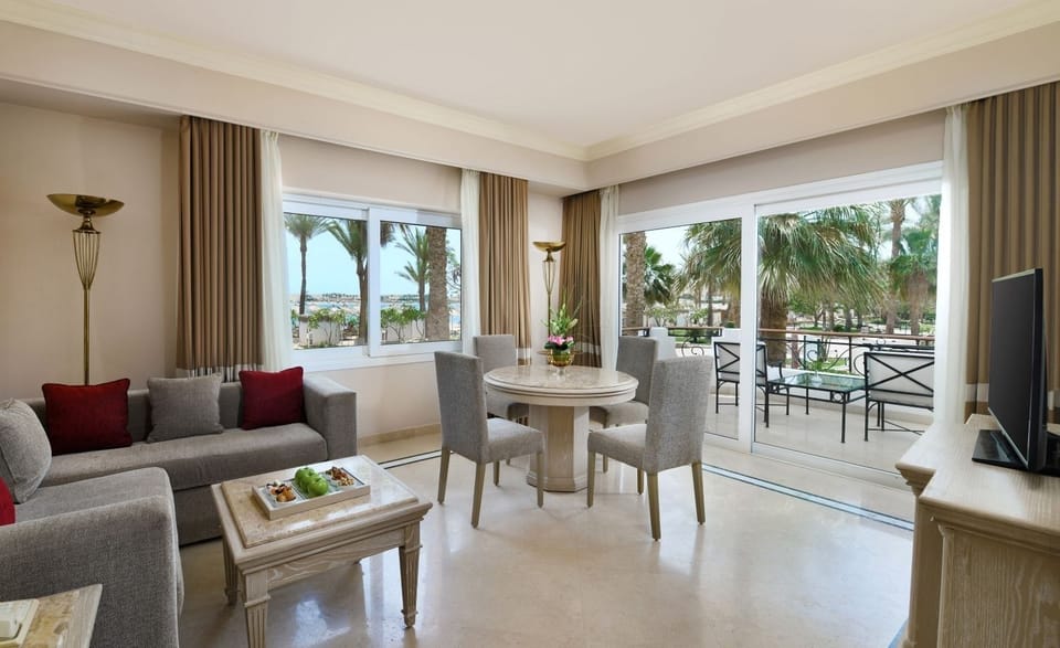 Living room and balcony