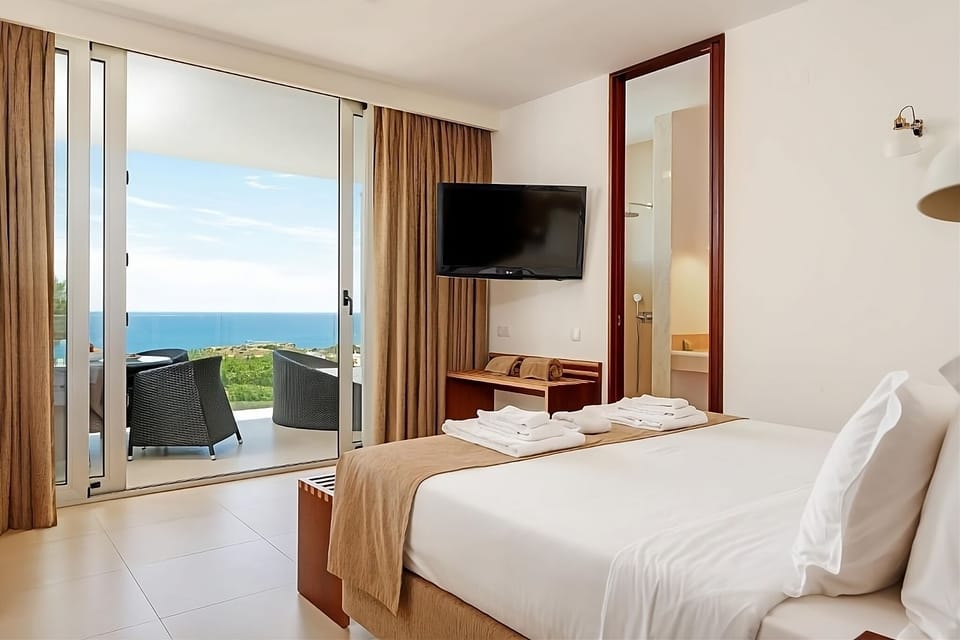 Wake to ocean views from bed, then step onto balcony.