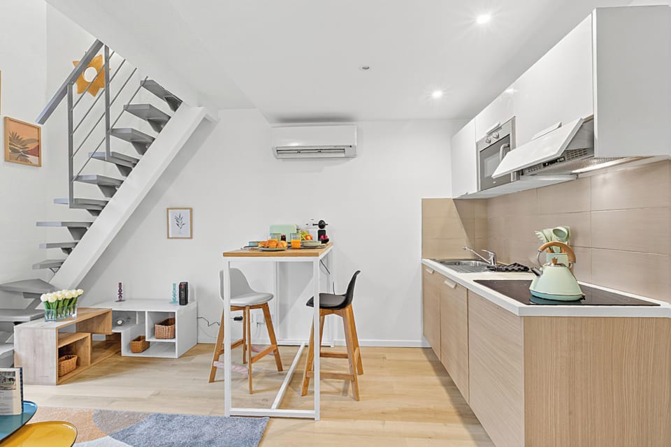 Kitchen and dining area
