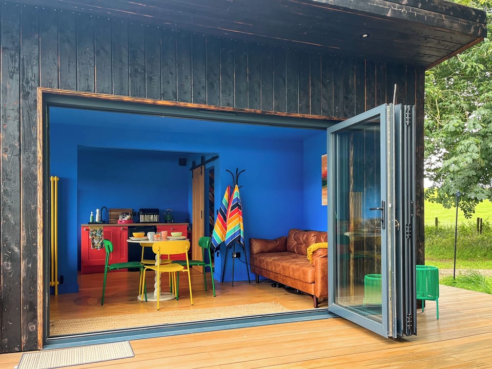 Open plan living space | Cassiopeia - Galloway Glamping, Castle Douglas