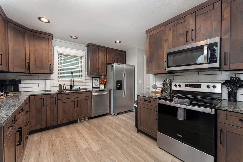 Our fully stocked kitchen has everything you need — from cookware to coffee — so you can whip up meals with ease and enjoy your stay to the fullest.