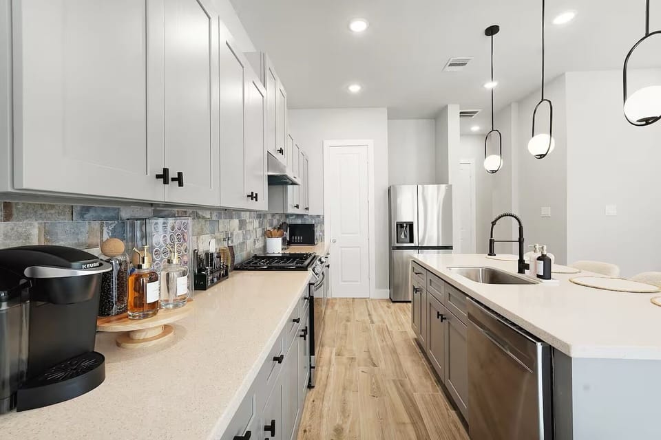 Spacious kitchen with all cooking essentials, perfect for the master chef.