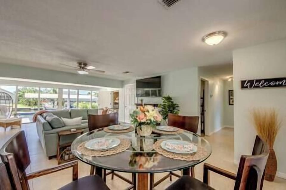 Open concept living and dining area welcome you to this beautiful property.