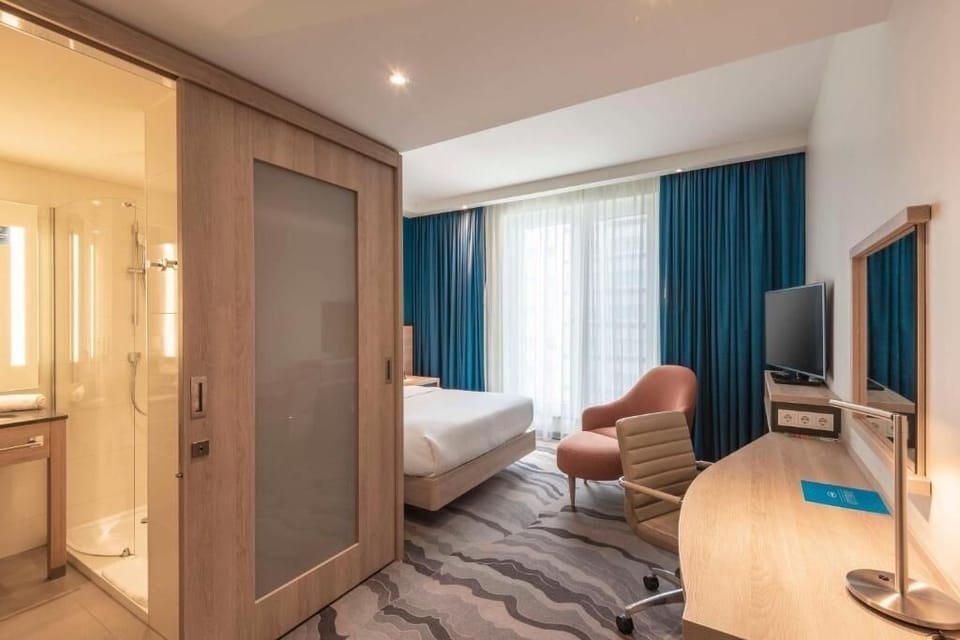 Bedroom. Interior and views may vary based on location and availability