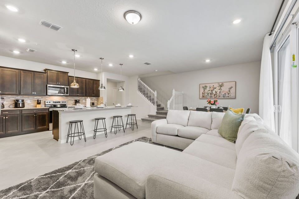 Bright and spacious with cozy seating.