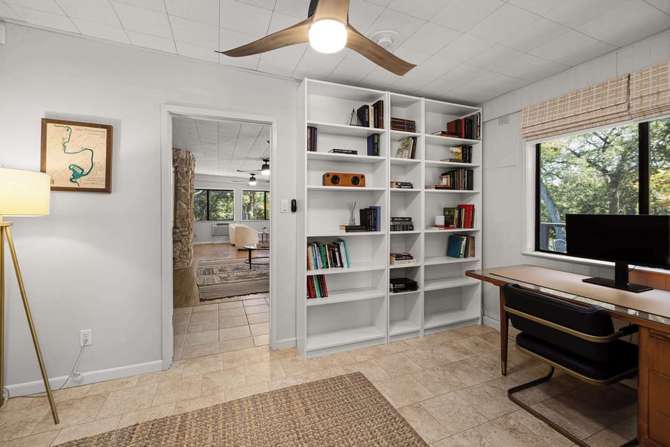 Bright office space with natural light.