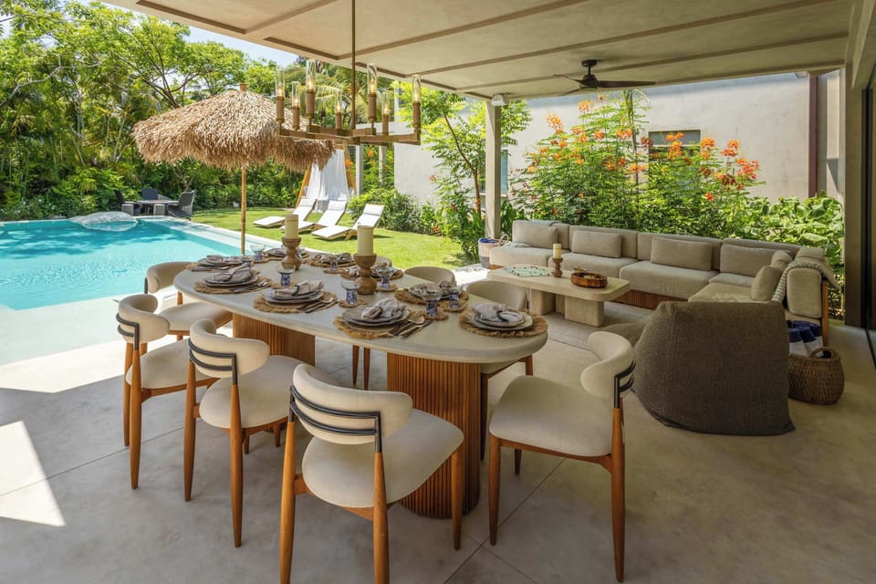 Seamless indoor–outdoor living with direct pool access