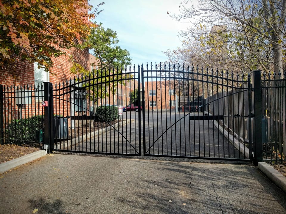 Gated parking with designated parking spot