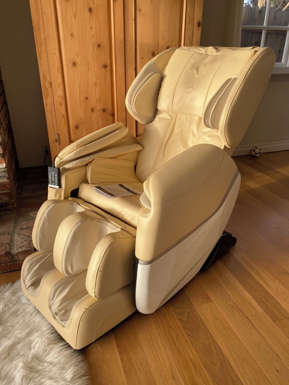 Massage chair that guests get addicted to with an amazing ocean view while relax