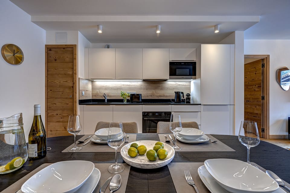 Generous dining table