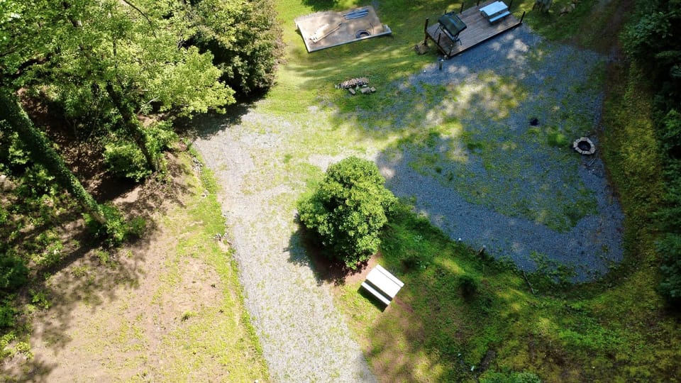 Ready for your RV adventure? Site 3 has 50-amp service, water, sewer, and a picnic table for your stay.