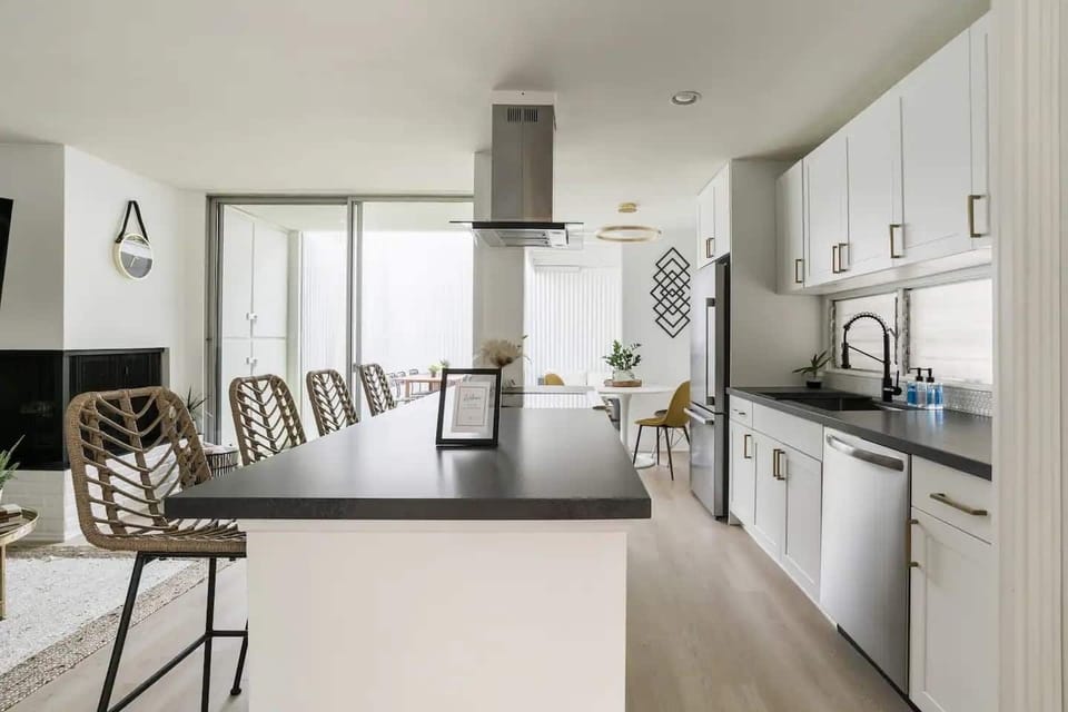 Full Kitchen stocked with everything you need to feel right at home.