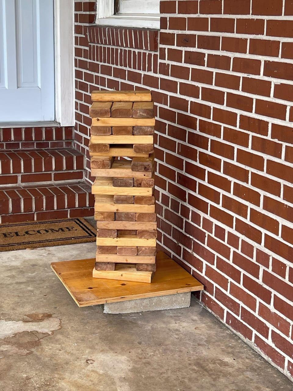 Giant Jenga in the carport if you are up for a game. 