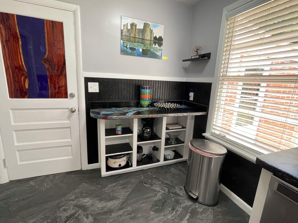 crock pot, ninja, coffee maker and lots of room for your supplies when staying