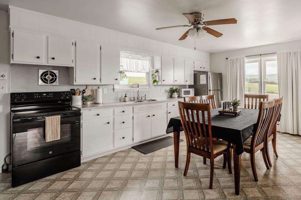 Cozy kitchen for meal time